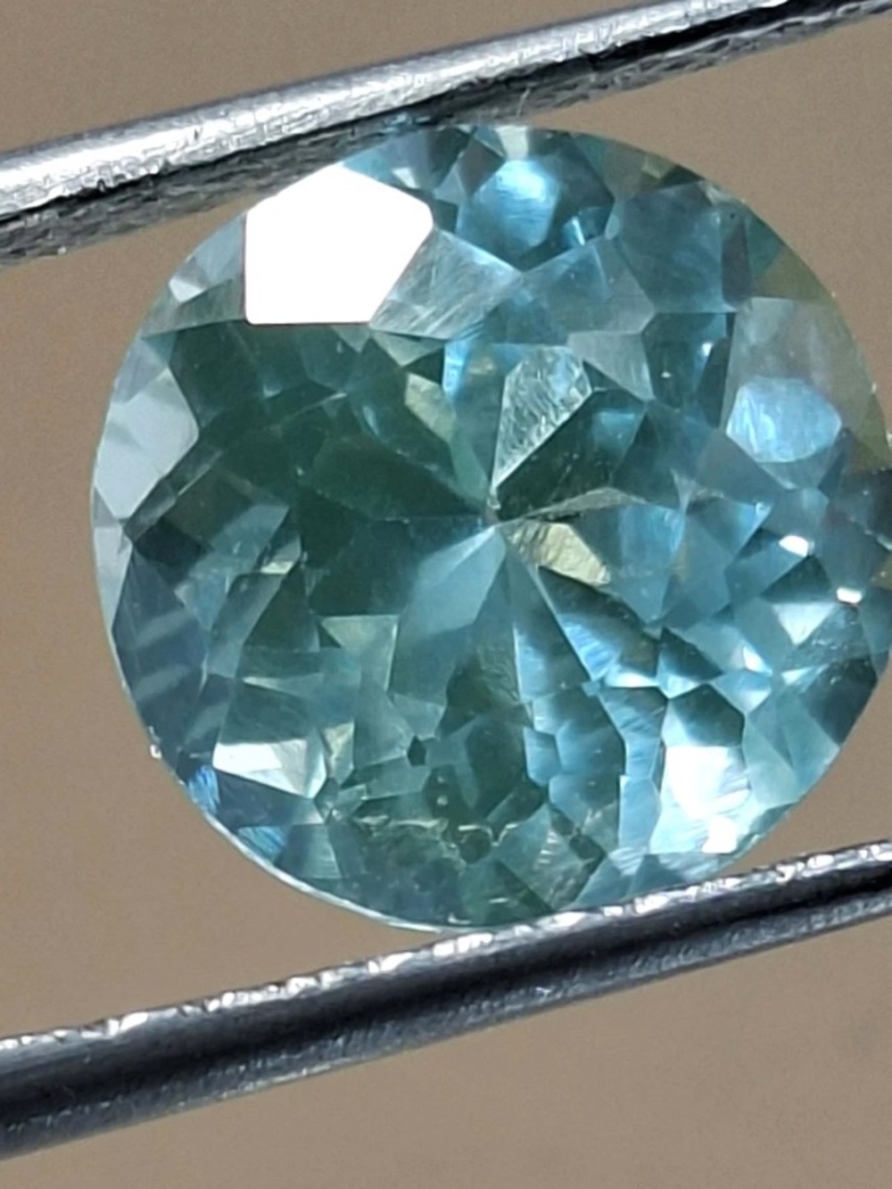 Natural Blue-Green Faceted Gemstone for Women Jewelry